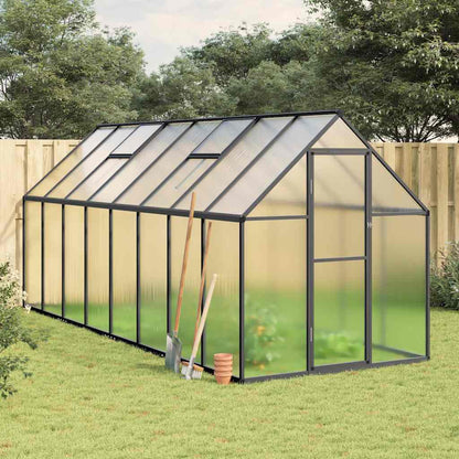 Telaio Serra con Base Antracite 445x169x195 cm in Alluminio - homemem39