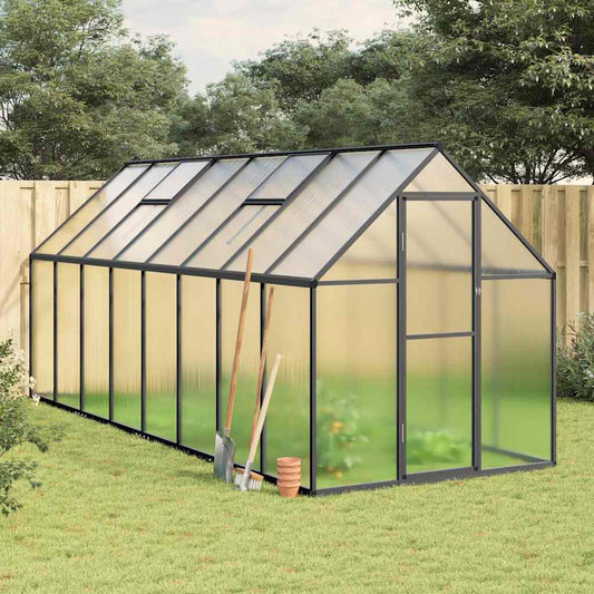 Telaio Serra con Base Antracite 445x169x195 cm in Alluminio - homemem39
