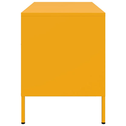 Mobili TV 2 pz Giallo Senape 68x39x50,5 cm in Acciaio - homemem39