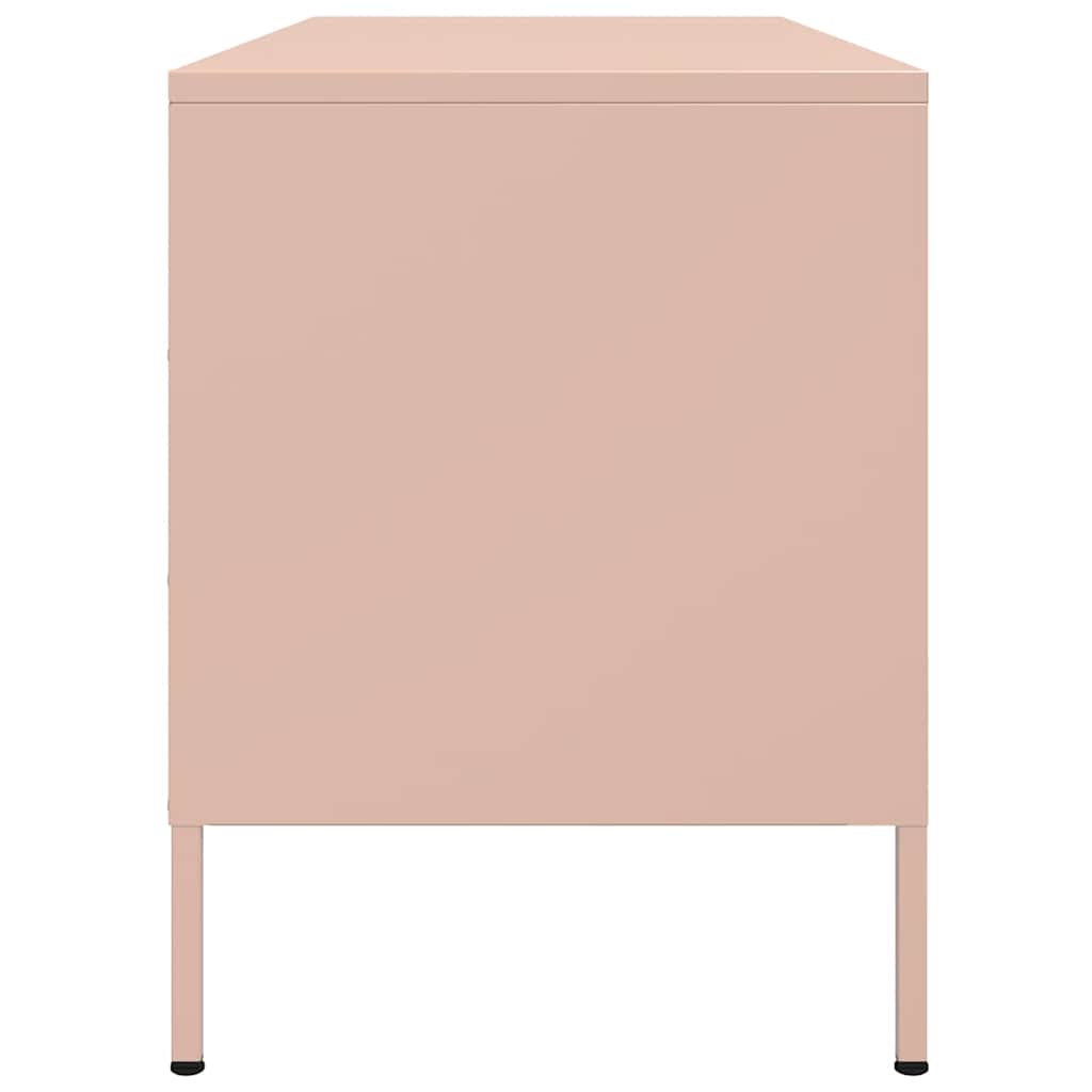 Mobile TV Rosa 100,5x39x50,5 cm in Acciaio - homemem39