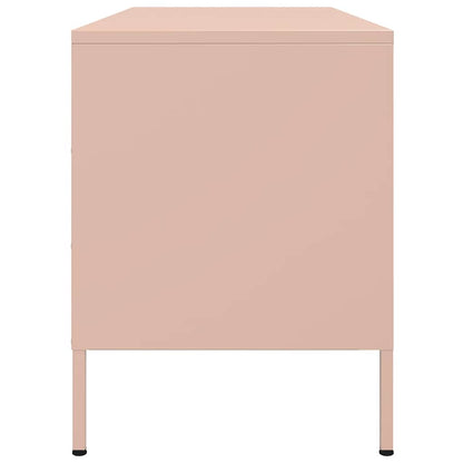 Mobile TV Rosa 100,5x39x50,5 cm in Acciaio - homemem39