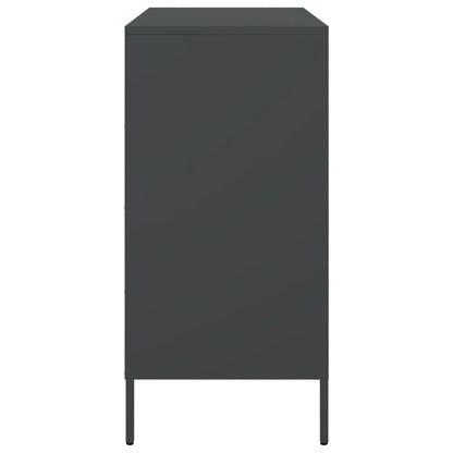 Credenza Nera 68x39x79 cm in Acciaio | homemem39