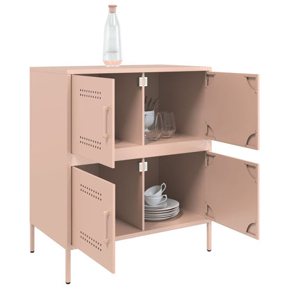 Credenza Rosa 68x39x79 cm in Acciaio - homemem39