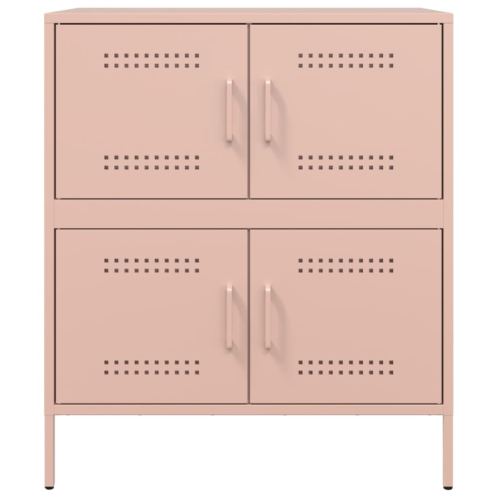 Credenza Rosa 68x39x79 cm in Acciaio - homemem39