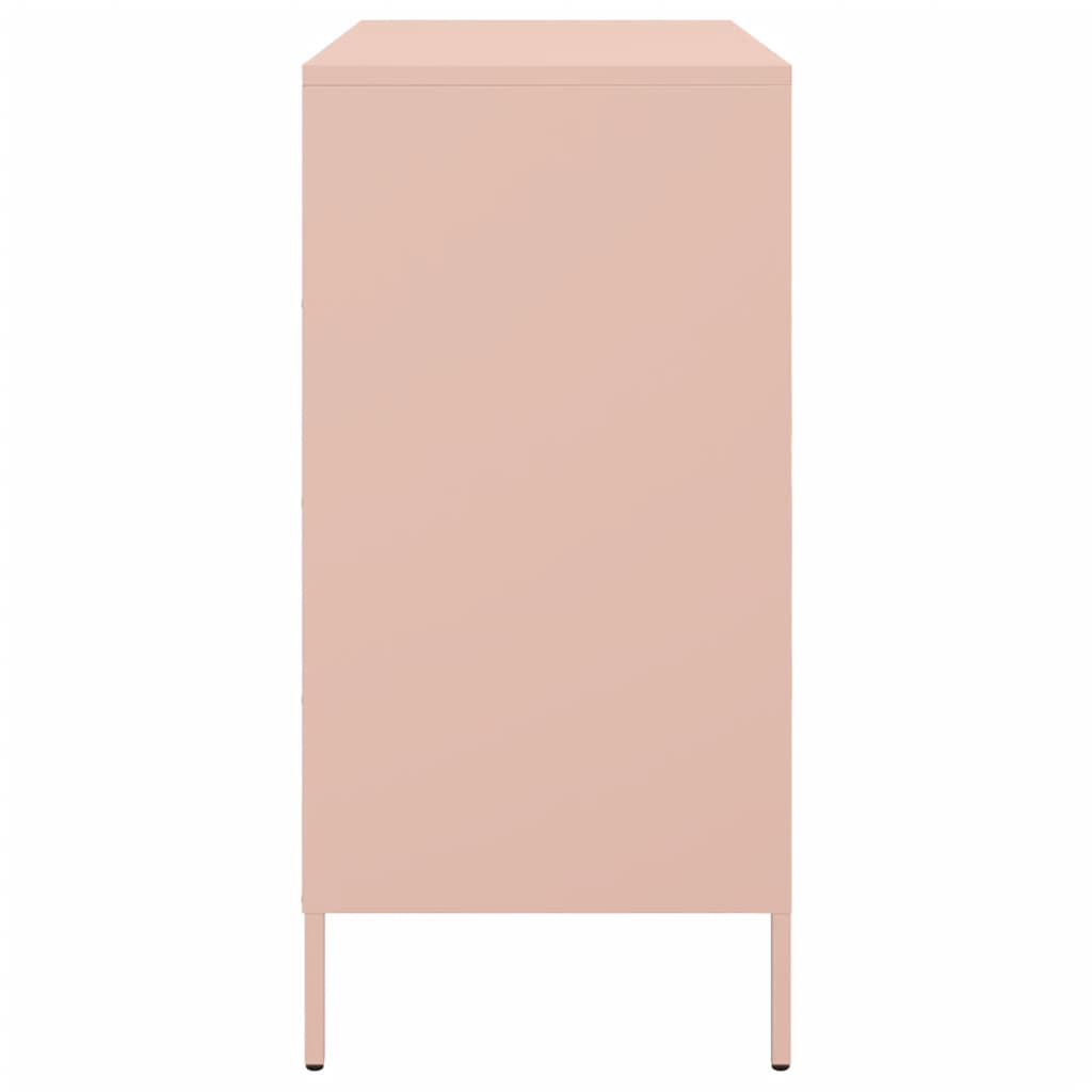 Credenza Rosa 68x39x79 cm in Acciaio - homemem39