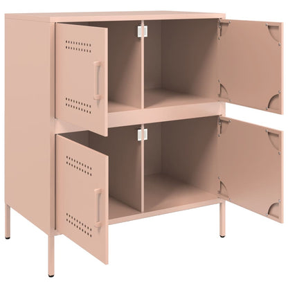Credenza Rosa 68x39x79 cm in Acciaio - homemem39