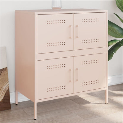 Credenza Rosa 68x39x79 cm in Acciaio - homemem39