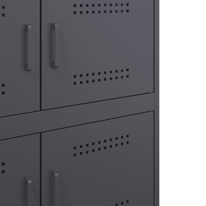 Credenza Antracite 68x39x79 cm in Acciaio - homemem39