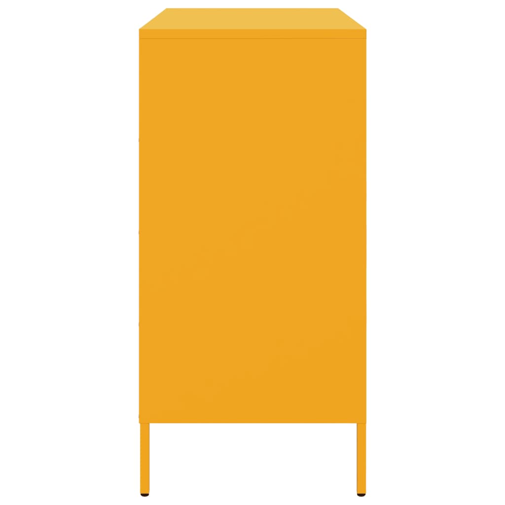 Credenza Giallo Senape 68x39x79 cm in Acciaio | homemem39