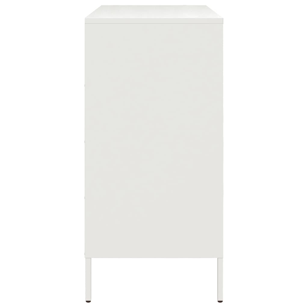 Credenza Bianca 68x39x79 cm in Acciaio | homemem39