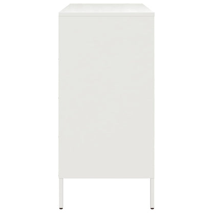 Credenza Bianca 68x39x79 cm in Acciaio | homemem39