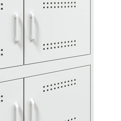 Credenza Bianca 68x39x79 cm in Acciaio - homemem39