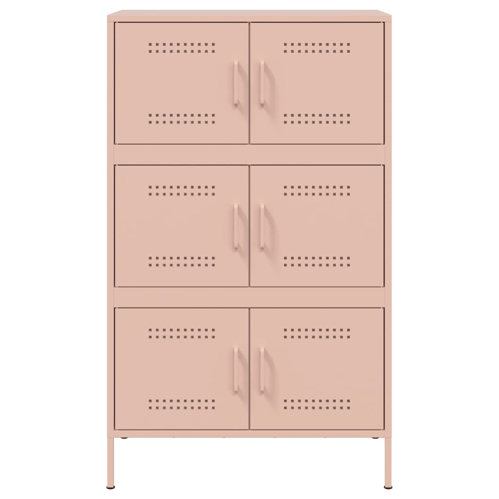 Credenza Rosa 68x39x113 cm in Acciaio - homemem39