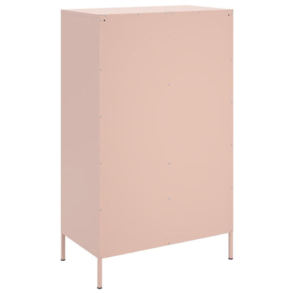 Credenza Rosa 68x39x113 cm in Acciaio - homemem39