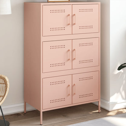 Credenza Rosa 68x39x113 cm in Acciaio - homemem39