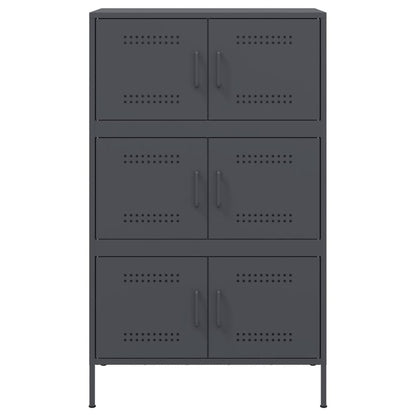 Credenza Antracite 68x39x113 cm in Acciaio - homemem39