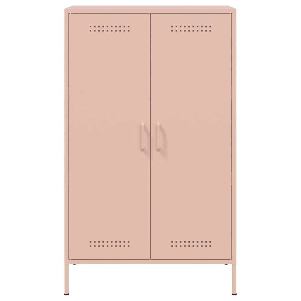 Credenza Rosa 68x39x113 cm in Acciaio
