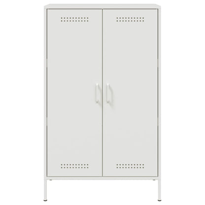 Credenza Bianca 68x39x113 cm in Acciaio - homemem39