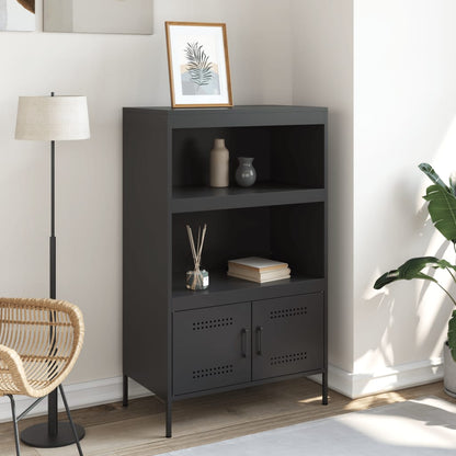 Credenza Nera in Acciaio
