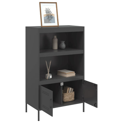 Credenza Nera in Acciaio