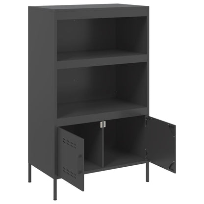 Credenza Nera 68x39x113 cm in Acciaio | homemem39