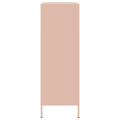 Credenza Rosa 68x39x113 cm in Acciaio - homemem39