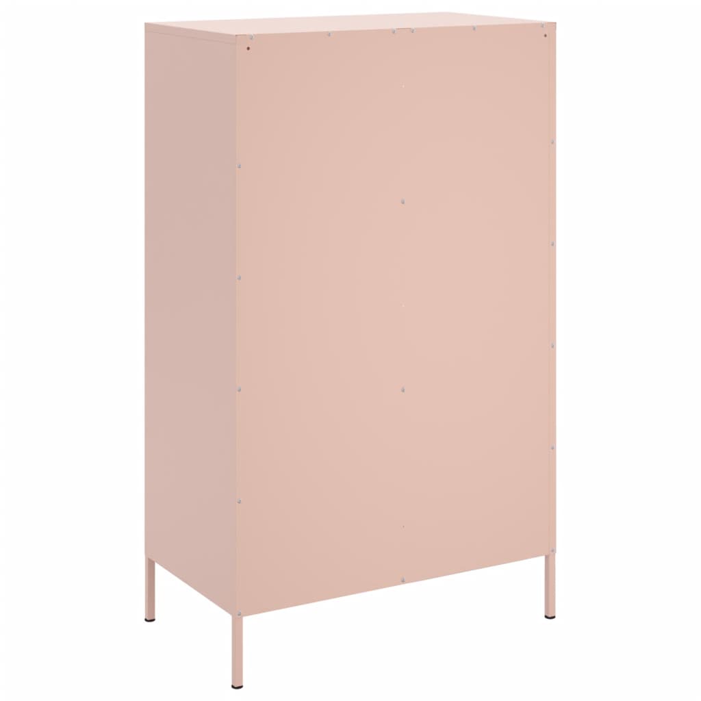 Credenza Rosa 68x39x113 cm in Acciaio - homemem39