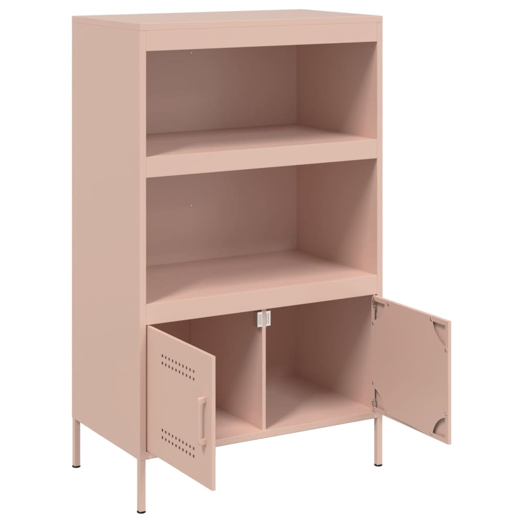 Credenza Rosa 68x39x113 cm in Acciaio - homemem39