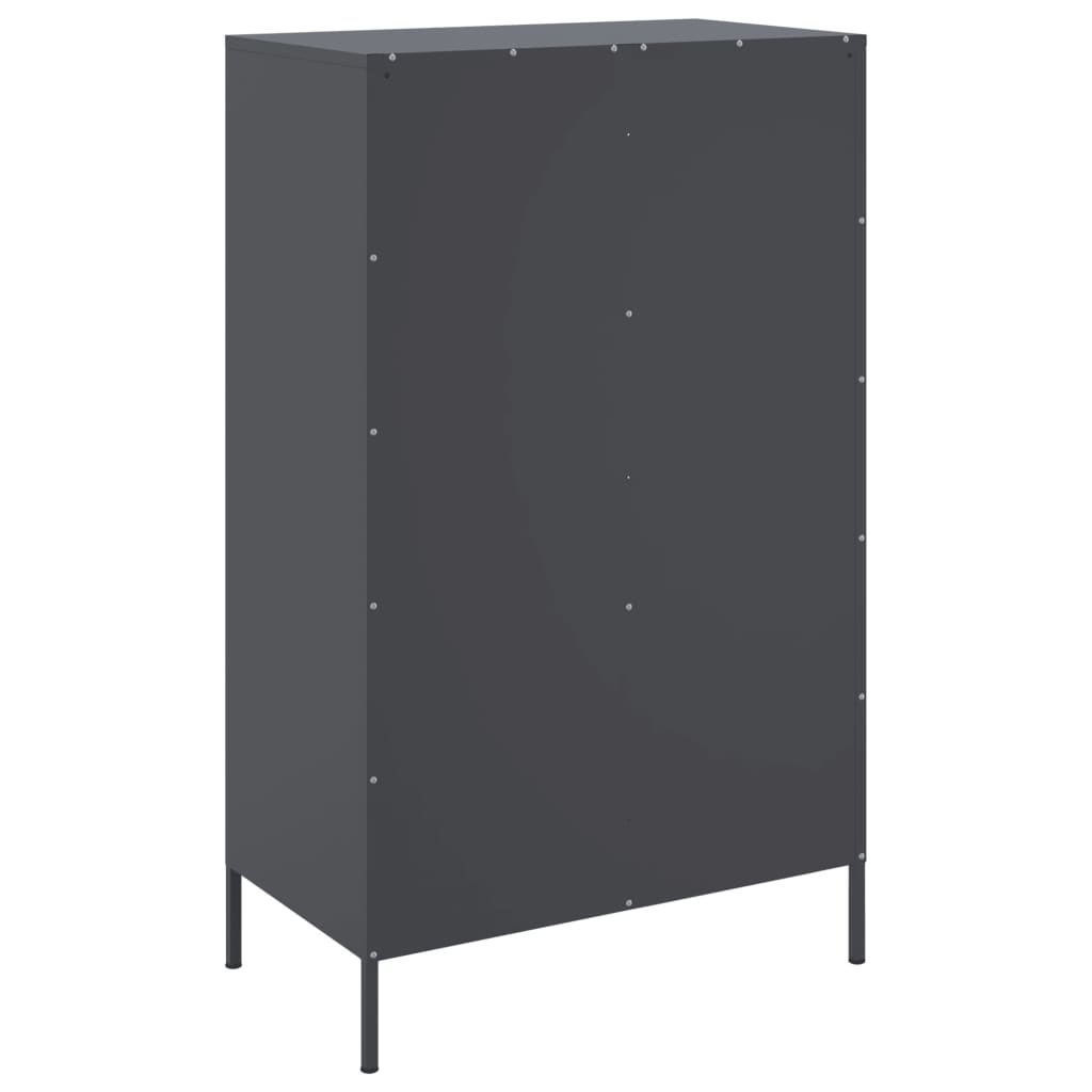 Credenza Antracite 68x39x113 cm in Acciaio | homemem39