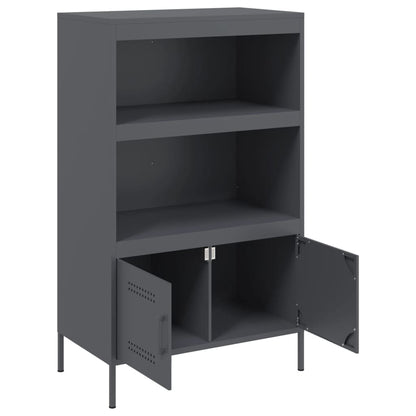 Credenza Antracite 68x39x113 cm in Acciaio | homemem39