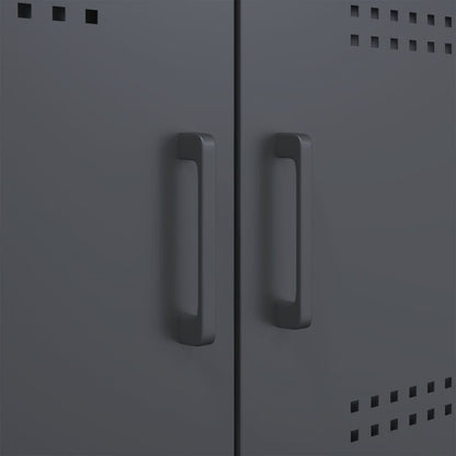 Credenza Antracite 68x39x113 cm in Acciaio | homemem39