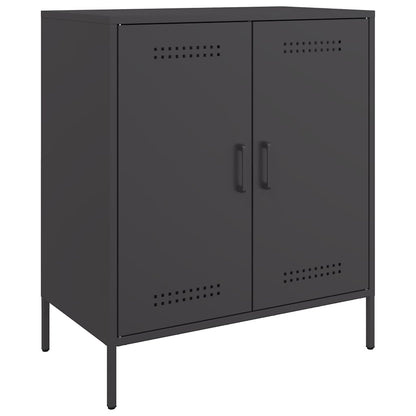 Credenza Nera 68x39x79 cm in Acciaio | homemem39