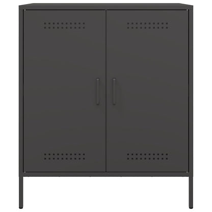 Credenza Nera 68x39x79 cm in Acciaio | homemem39