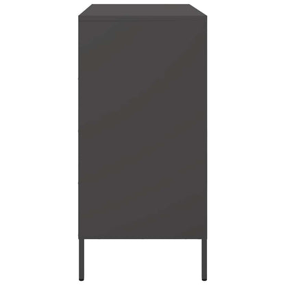 Credenza Nera 68x39x79 cm in Acciaio | homemem39