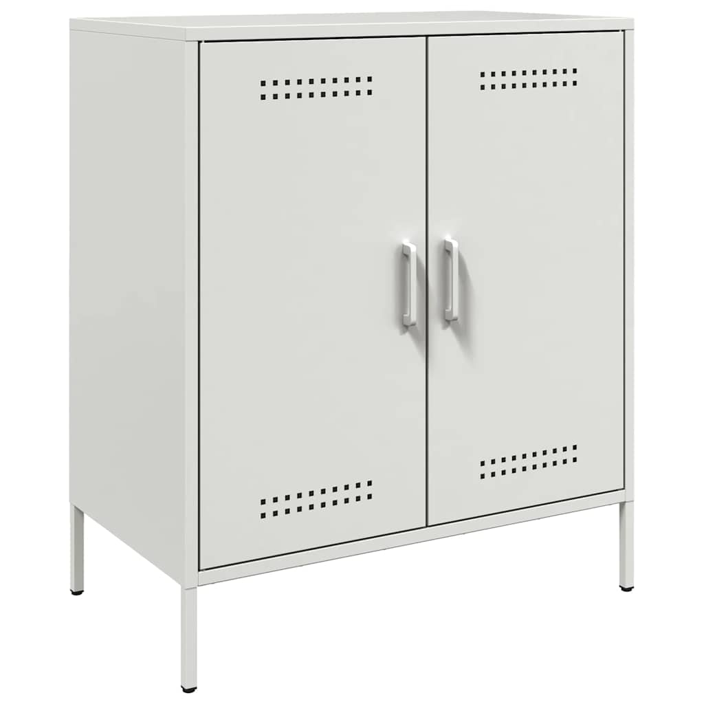 Credenza Bianca 68x39x79 cm in Acciaio | homemem39