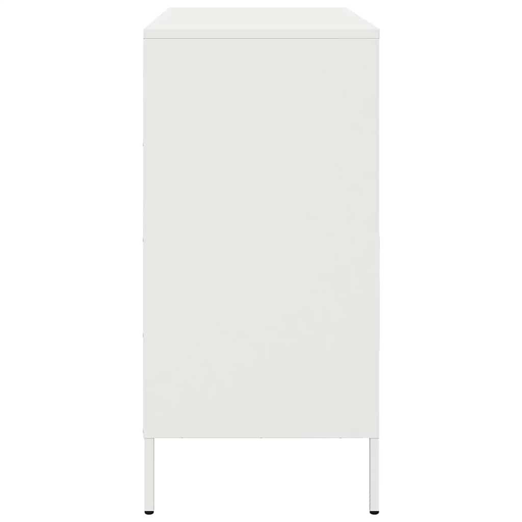 Credenza Bianca 68x39x79 cm in Acciaio | homemem39