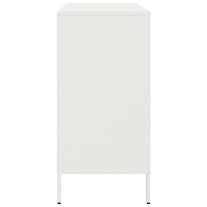 Credenza Bianca 68x39x79 cm in Acciaio | homemem39