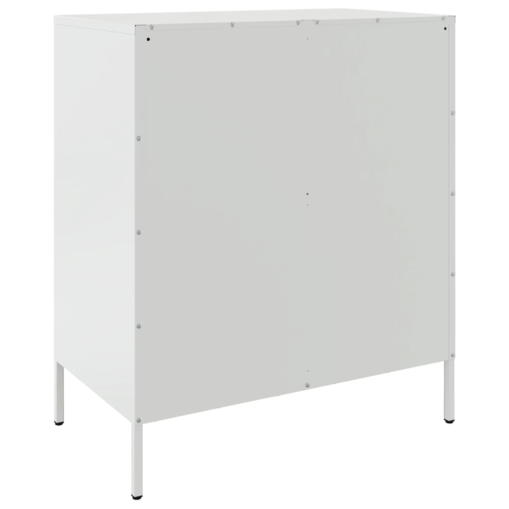 Credenza Bianca 68x39x79 cm in Acciaio | homemem39