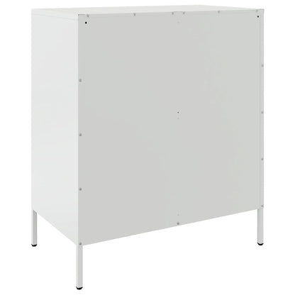 Credenza Bianca 68x39x79 cm in Acciaio | homemem39