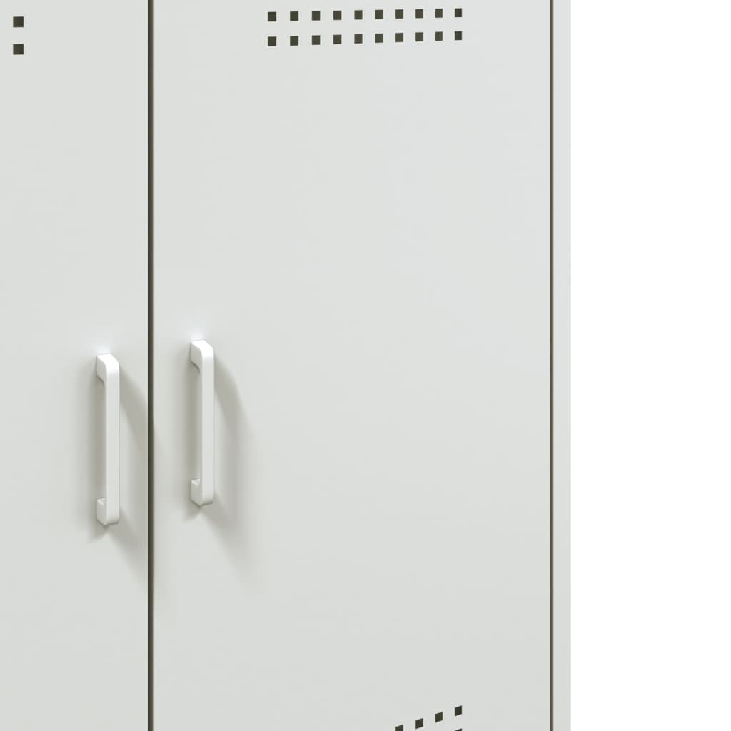 Credenza Bianca 68x39x79 cm in Acciaio - homemem39