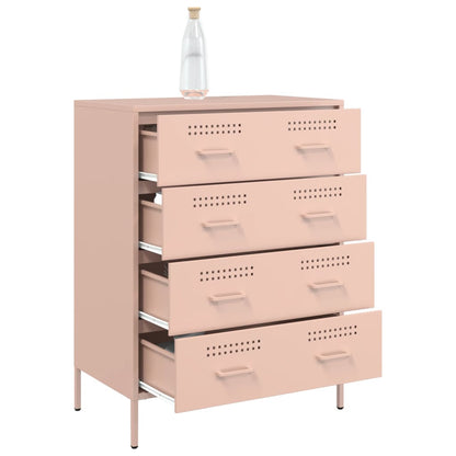 Credenza Rosa 68x39x89 cm in Acciaio - homemem39