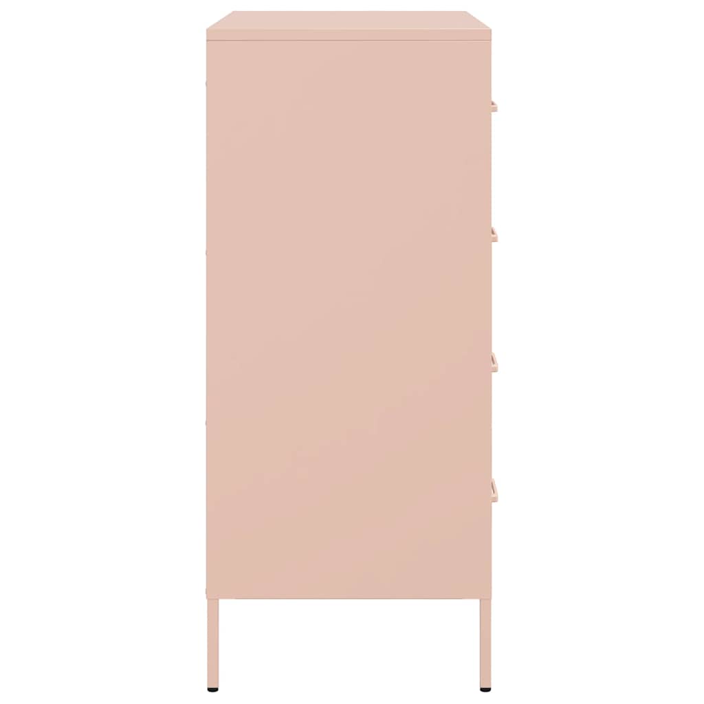 Credenza Rosa 68x39x89 cm in Acciaio | homemem39