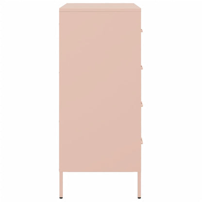Credenza Rosa 68x39x89 cm in Acciaio - homemem39
