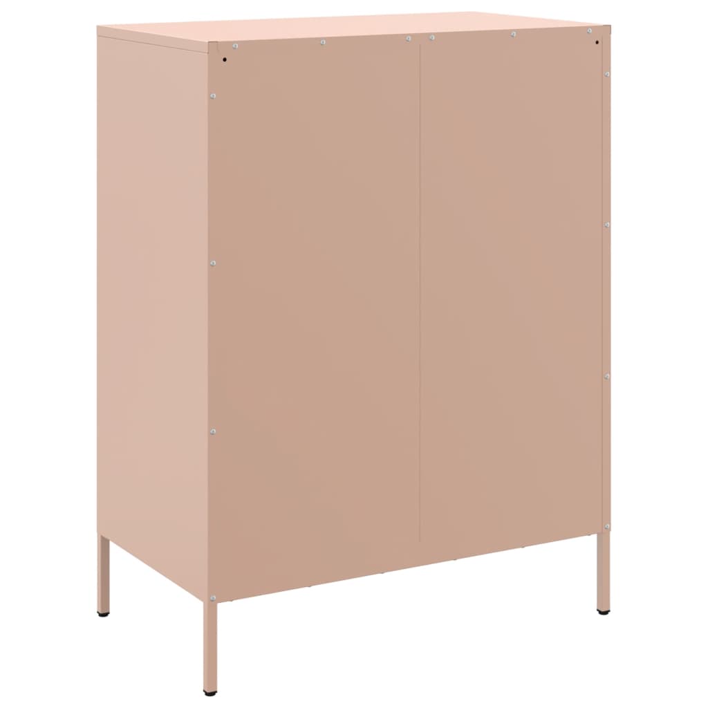 Credenza Rosa 68x39x89 cm in Acciaio - homemem39