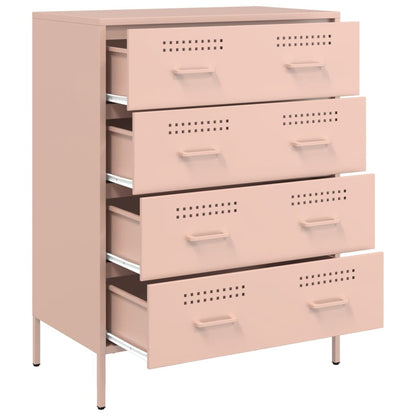 Credenza Rosa 68x39x89 cm in Acciaio - homemem39