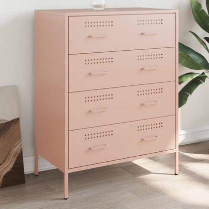 Credenza Rosa 68x39x89 cm in Acciaio - homemem39