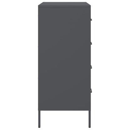 Credenza Antracite 68x39x89 cm in Acciaio - homemem39