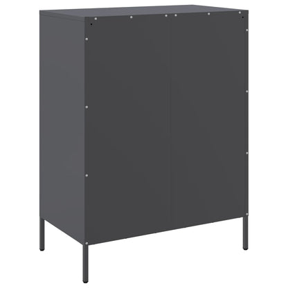 Credenza Antracite 68x39x89 cm in Acciaio | homemem39