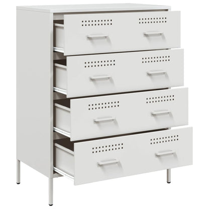 Credenza Bianca 68x39x89 cm in Acciaio | homemem39