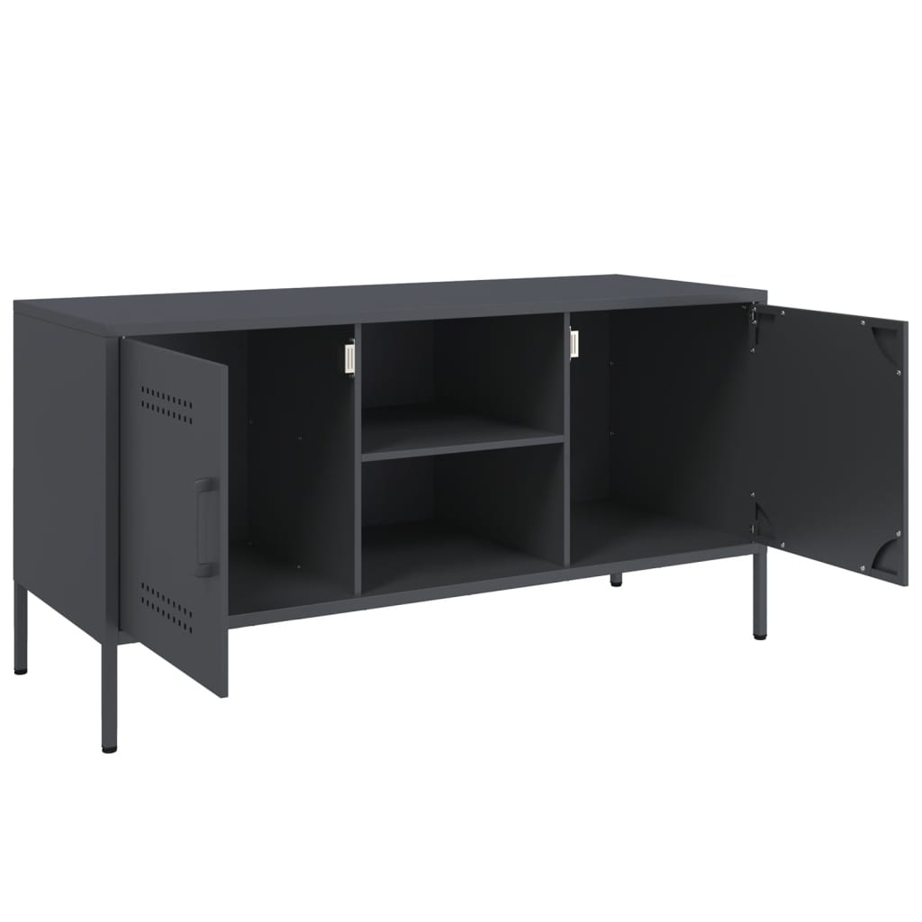 Mobile TV Antracite 100,5x39x50,5 cm in Acciaio | homemem39